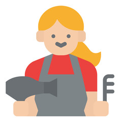 hairdresser hair salon haircut woman icon