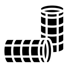 hair roller hair salon roll hair icon