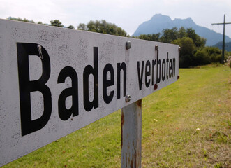 Baden Verboten - Schild