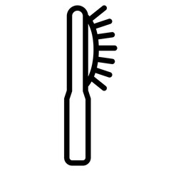 paddle brush hair salon beauty brush icon