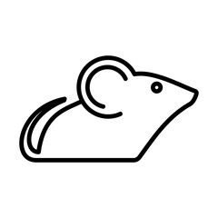 Rat, Mouse Icon Logo Design Vector Template Illustration Sign And Symbol Pixels Perfect