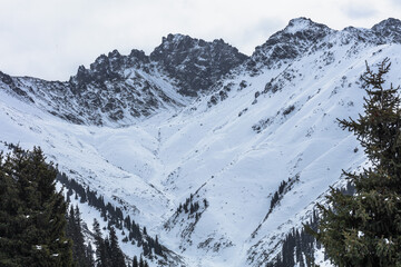 ski resort in the mountains