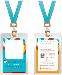 Professional business stationery items set beach color styles png illustration