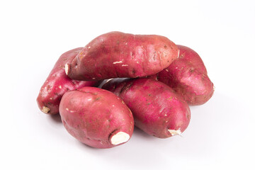 sweet potato isolated on white background
