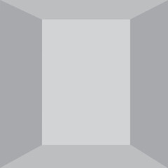 Box top view, vector illustration