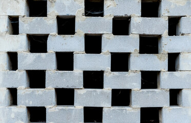 clerestory gray brick wall