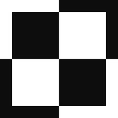 Fototapeta na wymiar Small checkerboard squared simple black and white abstract motif