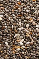 Chia seeds, texture background.
