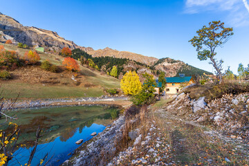 Bazgiret Lake view in Bazgiret Village of Turkey