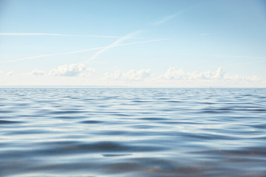 Clouds in sky above lake