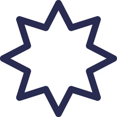 Blue Donker Abstract geometric element