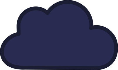 Blue Donker Abstract geometric element