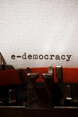 e-democracy concept view