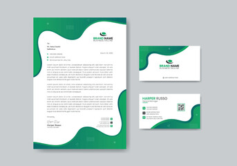 simple letterhead and business card design