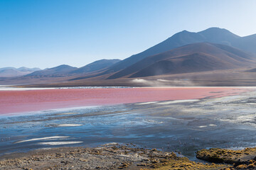 panoramic view of reserva natural eduardo abaroa parkland in bolivia