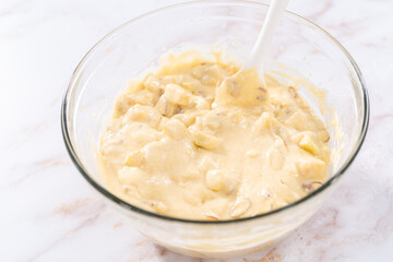 Apple bundt cake with caramel glaze
