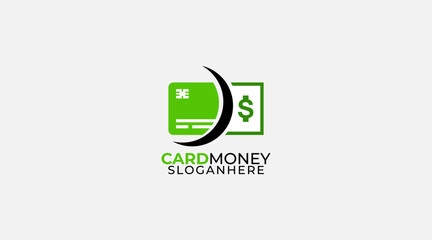 Card Money Logo Template Design Vector, Emblem, Design Concept, Creative Symbol, Icon