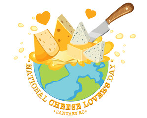 National cheese lovers day icon