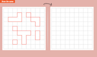 Visual intelligence questions IQ TEST. Draw the same