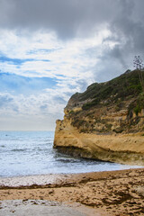 Impressive cliffs at the Benagil Caves site in southern Portugal