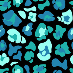 Vintage for print design. Decorative textile seamless pattern. Textile fashion pattern. Natural background. Decorative print. Seamless abstract animal, leopard skin pattern.