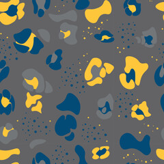Vintage for print design. Decorative textile seamless pattern. Textile fashion pattern. Natural background. Decorative print. Seamless abstract animal, leopard skin pattern.