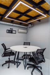 Interior of meeting room in modern office