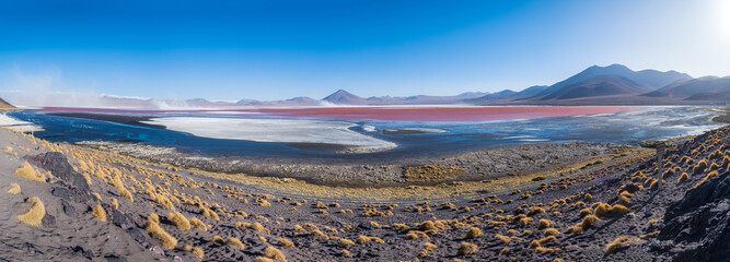 panoramic view of eduardo avaroa national park in bolivia