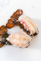 Garlic lobster tails