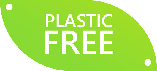 Plastic Free Sticker