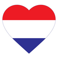 Netherlands vector design of love symbols. Eps10 Vector Illustration
