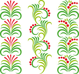 Floral ornament. vector file.