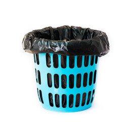 blue Basket for garbage or bin trash