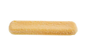 Ladyfinger biscuit on transparent background, closeup. Png