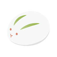 雪うさぎのイラスト