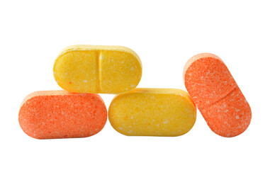 Medical pill tablet isolated on transparent png