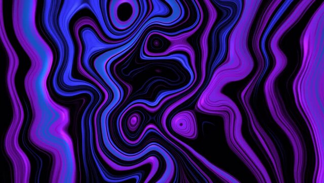 Liquid fractual waves background for text animation or trailer 