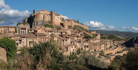 Fototapeta na wymiar View of Alquezar, Somontano, Huesca province, Aragon, Spain