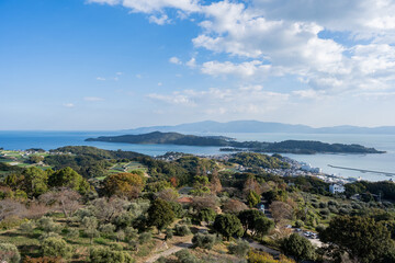 牛窓オリーブ園からの眺望