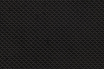 Black artificial or synthetic leather background with neat texture and copy space