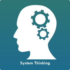 Vector Illustration of System Thinking in an Infographic template. Editable Vector Icon