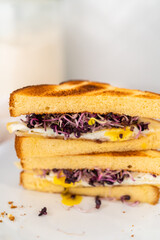 Breakfast Egg and Sprouts Sandwich
