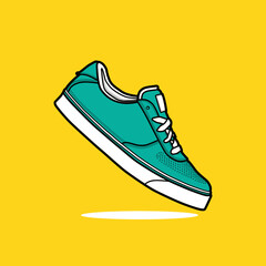 Sneakers Flat Vector