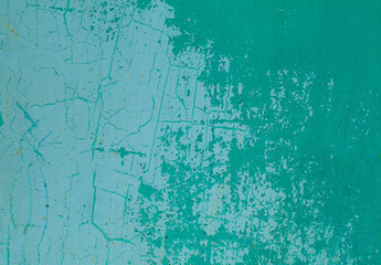 Painted turquoise iron background