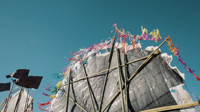Close Up Of Kites Or Barriletes During Dia de los Muertos In Sumpango, Guatemala 