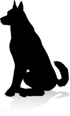 Dog Silhouette Pet Animal