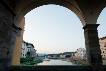 Uitzicht vanaf Ponte Vecchio