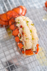 Garlic lobster tails