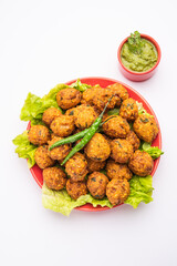 Moong Dal Vada Also mungode , Pakoda, Pakode, Pakore, Moong wada, Pakora or Bhajiya, tea time snack