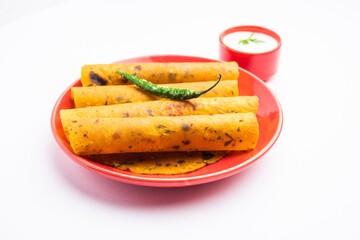 Methi Thepla is a Gujarati flatbread similar to paratha, made of whole wheat flour, oil, spices.